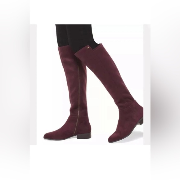 Michael Kors Suede Burgundy Boots NEW - Picture 3 of 10
